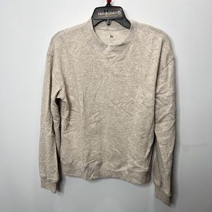 Neutral Beige Crewneck Sweatshirt - Unbranded